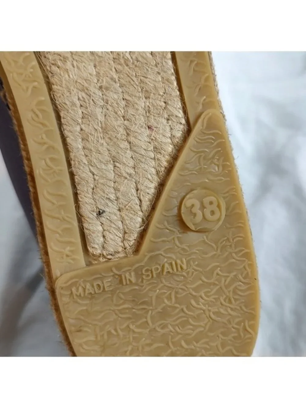 Charles David Two-Tone Blue Leather Lace Up Espadrilles Euro 38 Made in Spain